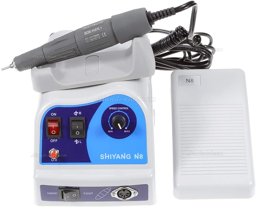 Shiyang Dental Micromotor Drill Polisher Machine N8 with 45K RPM Handpiece Compatible Marathon